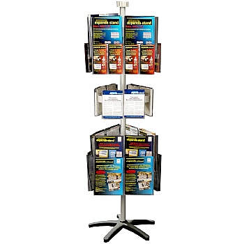 Freestanding Literature Carousel 18 x A4 + 6 x A5 and 12 x Third A4 ...