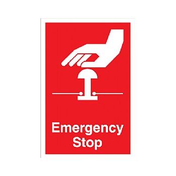 Red Portrait Emergency Stop Sign | Cheap Red Portrait Emergency Stop ...