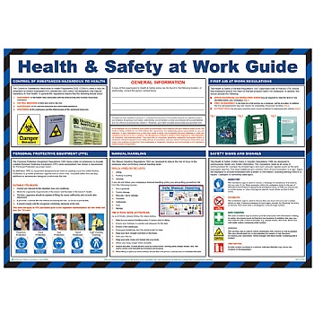 Health and Safety at Work Guide Poster | Cheap Health and Safety at ...