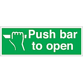 Push Bar To Open Sign | Cheap Push Bar To Open Sign from our Standard ...