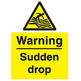 Warning Sudden Drop Sign | Cheap Warning Sudden Drop Sign from our ...