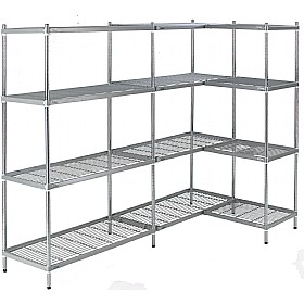 Chrome Storeroom Shelving, Chrome Shelves For Storerooms