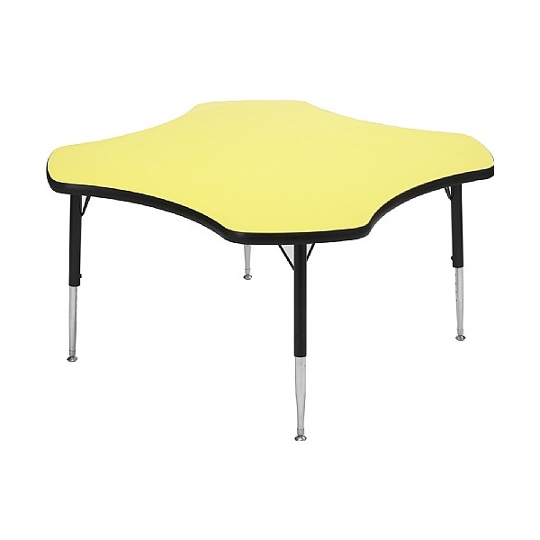 Adjustable Height Clover Top Table | Height Adjustable Tables