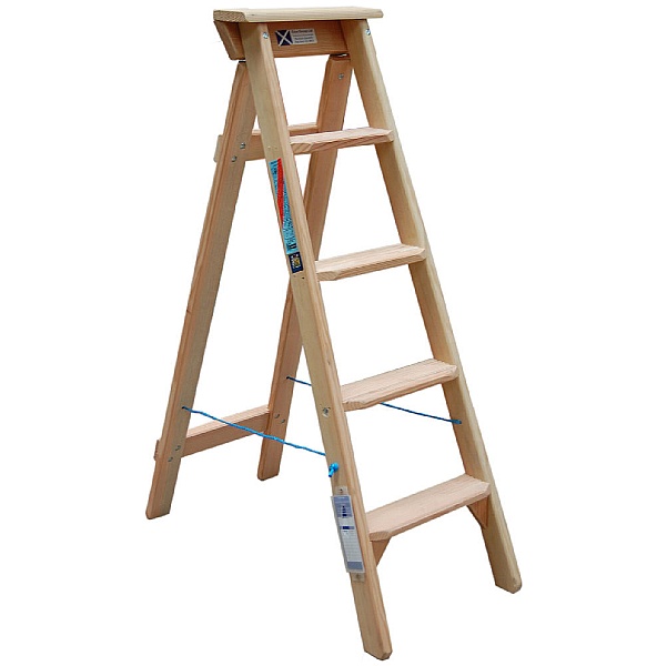 Timber Swing Back Steps | Timber Step Ladders