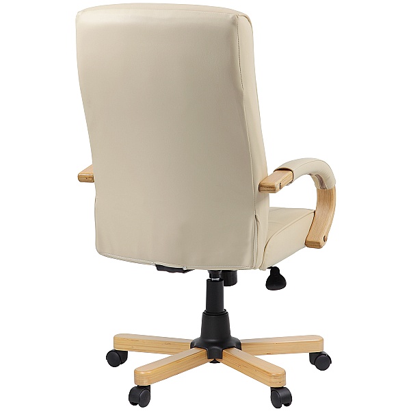 Farnham Cream Leather Office Chair | Executive Office Chairs