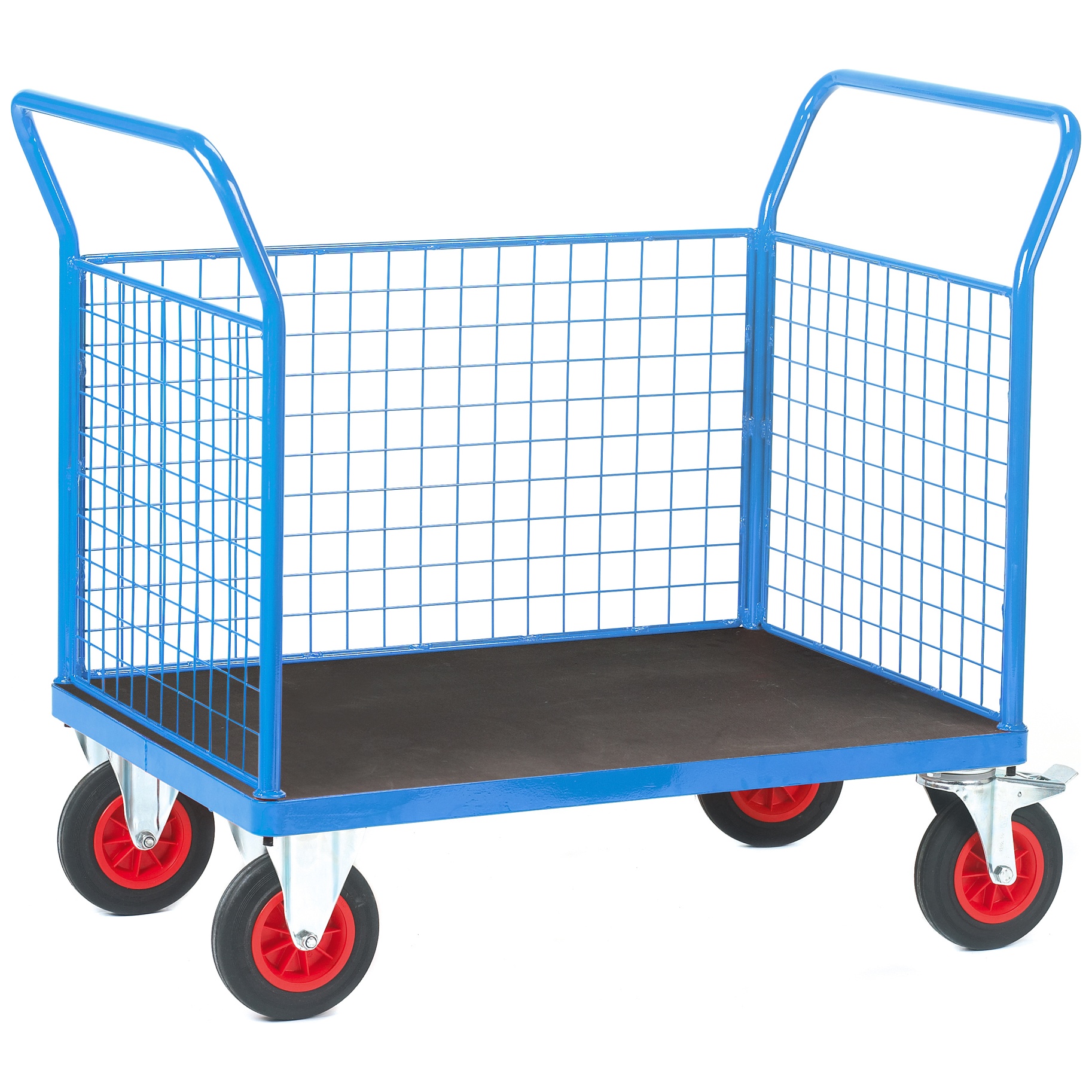 Fort Phenolic Deck 3 Sided Mesh Platform Truck | Standard Platform Trolleys