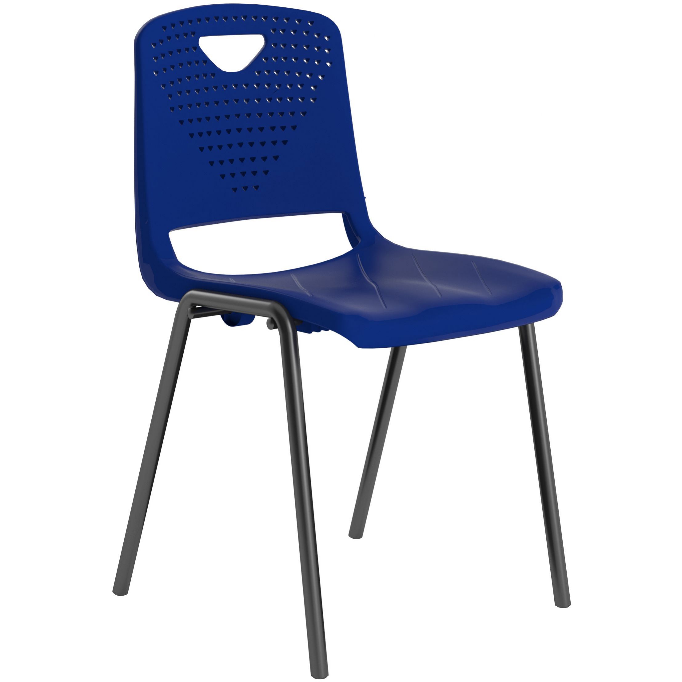 titan study 4 leg stacking classroom chair